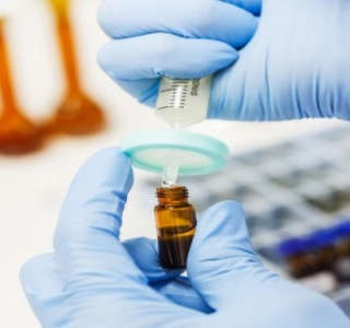Vial filtro jeringa